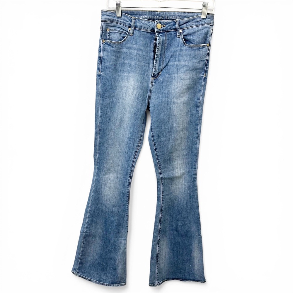 Articles of Society High Rise Flare Jeans Medium Wash Blue Denim Size 29